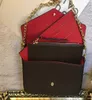 Novo conjunto de 3 peças Luxurys bolsas de cadeia designers de bolsas de ombro de crossbody saco de bolsas femininas e bolsa novo estilo