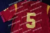 NOVO American College Wear USC Trojans Camisa de futebol Ryan 75 Matt Kalil 14 Sam Darnold 9 Marq