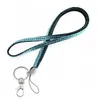 20 قطعة من Bling Lanyard Blink Straps Crystal Rhinestone في الرقبة مع حامل شارة معرف Claw Clasp لكاميرا الهاتف المحمول