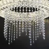 Pendant Lamps European Style Simple Personality Luxury Crystal Restaurant El Modern Stainless Steel Living Room Lights LX111012