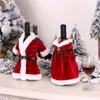 Noel Süslemeleri Merry Elbise Etek Şarap Şişesi Kapağı Ev Dekoru Yıl 2022 Navidad Hediyeler Noel