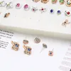 Stud Earrings 100 Pairs Assorted Styles Polymer Clay Hypoallergenic Lot For Kids