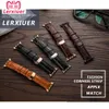 Cinturini in vera pelle di coccodrillo per serie iwatch Ultra 49mm 8 7 6 SE 5 4 3 41mm 45mm 38mm 40mm Orologi cinturino fibbia a farfalla Apple Watch 42mm 44mm