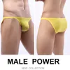 Underpants 4 Pieces/ Lot Men's Underwear Micro Transparent Male Thin Ice Silk Sexy Briefs For Young Men Panties