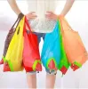 Bolsas de compras lindas de fresa, bolso plegable, bolsa de almacenamiento ecológica reutilizable para comestibles, bolsa de mano, bolsas de compras ecológicas reutilizables b1013