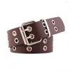 B￤lten DHL eller FedEx 50st/Lot Women Imitation Leather Pin Buckle Belt Punk Wind Jeans Fashion Decorative Chain