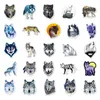 50PCS Wolf Stickers for Kids Boys Girls Teens Cute Waterproof Vinyl Sticker for Laptop Water Bottle Bike Luggage Phone Car Notebook Tablet Cartoon Animals TZL426