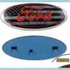 Bilm￤rken Shenwinfy Front Grille Tailgate Emblem f￶r 04-14 F150 Ford Oval Badge 11-14 Edge 11-16 Explorer 06-11 Ranger 07-14 Exp Dhkyv