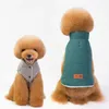 Hondenkleding huisdierkleding dikker fleece voor herfst winter kat hoodie warm down down jas jasje katoenen gekatde teddy pomeranianus