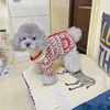 Odzież dla psa Autumn Puppy ubrania misia kwiat Bichon dzianinowy wiek Pomeranian Winter Coat Pet Otwarte koszule Brak szalika