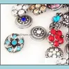 Charm Bracelets 100Pcs Lot 18Mm Snaps Charm Mixed Style Interchangeable Button Fit For Ginger Fashion Jewelry 64 T2 Drop Delivery 20 Dh5Bn