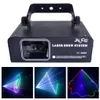 500 MW RGB Full Color Laser Lighting 10 Channel DMX Projector Lightings geluid geactiveerd voor DJ Clubs Party Disco Stage JG-F5