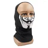 Bandanas Skull Neck Gaiter For Men Women Protection Quickdry Dustproof Cosplay Party Undercap Bandana Halloween Black Headscarf Balaclava