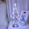 Lampes de table LED arbre de Noël lampe batterie puissance moderne cristal bureau décor lumière chambre salon cadeau lumières
