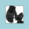 Gants de moto Retro Pursuit Gants de moto en cuir véritable perforé Moto Équipements de protection imperméables Motocross Cadeau Drop Delive Dhpef