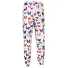 Pantalon femme taille haute survêtement coloré papillon graphique imprimé pantalon de survêtement Harajuku Hip Hop Baggy ample pantalon de salon avec