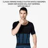 Shapers do corpo masculino modelador de manga curta de manga curta Controle de barriga Shapewear Men Slimming Shortherwear Size Size S-xxl