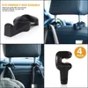 Haakhanger 4 -pack auto hoofdsteun haken voertuig organisator achterbank hanger houder haak voor zak portemonnee doek boodschappen druppel levering 2022 m dhjrg