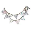 Feestdecoratie 12 vlaggen 3.2m wimpel bunting banners driehoekig festival baby shower bruiloft slinger voor