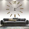 Wandklokken Aankomst 3D Home Decor Quartz Diy Clock Horloge Watch Living Room Metal Acryl Mirror 20 Inch