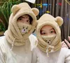 Unisex Kids 만화 모자와 여자 아기 소년 모자 세트 아이 겨울 귀마개 모자 스카프 따뜻한 정장 7894955