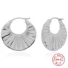 Boucles d'oreilles créoles BOAKO 925 en argent Sterling pour femmes Simple boucle d'oreille en métal bijoux Plata De Ley Pendientes Brincos Bijou