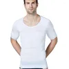 M￤ns kroppsformar Mens Shaper Short Sleeve Corset Belly Control Shapewear Men Slimming Underwear Midje Trainer Size S-XXL