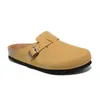 Nouveau cr￩ateur Boston Summer Cork Flat Slippers Fashion Designs en cuir Slippers Sandales de plage pr￩f￩r￩es COST COSTO