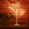 Lampy stołowe Home krajobraz Birch Tree Lightning Branch Night LED odpowiedni do dekoracji