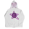 Felpa con cappuccio con zip Star Letter Graphics Felpa gotica Cappotto sportivo Pullover Felpa con cappuccio oversize manica lunga gotica Giacca Y2k Felpe con cappuccio da uomo