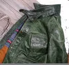 Herrläder faux läder M65 läderjacka för män hästhud slim fit multipockets America retro casual safari coat motorcykel manliga kläder 221012