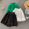 Women's Shorts Chic Beach Women High Waist Korean Style 2022 Casual Wild Bloomers Wide Leg Fashion Street Scanties M632