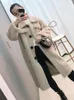 Damenfell von tbuy 2022 Winterjacke Frauen Real Mantel Schafe scheren weibliche Lambswool Lange Wollpartikel Oberbekleidung Streetwear