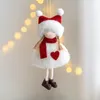エンジェルドールクリスマスの装飾家のためのメリークリスマスの飾りガーランドクリスマスツリー装飾ナビダッドクリスマス2022新年2023