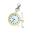 Sjuksk￶terska Pocket Watch KeyChain Waterproof Digital Quartz Titta p￥ Creative Gift Key Chain Keyring