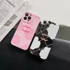 Cas de téléphone de concepteur de luxe mode fleurs de camélia motif Phonecase pour IPhone 14 Pro Max 13P 12 11 XS 8 7 étui antichoc couverture haut