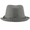 Basker vintage brett rim panama fedoras höst eleganta män platt hattar svart bälte spänne mäns vinter fedora mössor