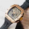 Luxury Mens Mechanical Watch Multifunctional Male Case Carbon Fiber High Quality es All Functions Can Be Used Swiss Movement Wristwatches