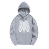 Men's Hoodies Sweatshirts Toddler Hoodie Male Autumn Winter Casual Bone Print Long Sleeve Poet Hooded Blouse Boys Sleepers G221011