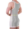 Power Lift Wrestling Singlets Catsuit Disfraces Nuevo diseño Mens Gym Bodybuilding Wrestling Suit