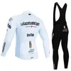 Tur De İtalya D Italia Bisiklet Jersey Seti Premium Anti UV Uzun Kollu Yokuş Ödemeli Takım Sonbahar Hızlı Kuru Pro Yarışı Üniforma 220725
