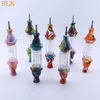 Mini Su Boruları Kit Sıcak Satış Desen Stili Cam Bongs 10mm Titanyum Tırnak Silikon Sigara İçme Borusu Sigara Balmumu Yağı Tütün 7.5 "Bongs 710