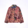 Etniska kl￤der Floral Warm Cheongsam Top Mandarin Collar Tang Suit Womens Tops and Bluses 2022 Oriental Chinese Style Women 11707
