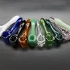 Skull glass oil burner pipe Thick Pyrex smoking hand spoon pipes 3.93 inches tobacco dry herb burneres water piep Bongs