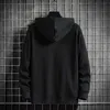Men's Hoodies Sweatshirts Bla Mens 2022 Street Hip Hop Fashion Men Casual Hooded Long Sleeve Pullover Cargo Poet Streetwear G221011