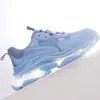 Triple-s Clear Sole Casual Chaussures Noir Rose Vert Gris Rouge Bleu Orange Violet Hommes Femmes Plate-forme Beige Turquoise clair Tan Fluo Jaune Blanc Écriture Baskets F1