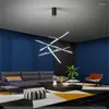 Kolye lambaları Nordic Modern Creative Alüminyum Bar LED Avizeli İç Aydınlatma Yaşam Mutfak Lambası Merdiven Tavan Avizeleri