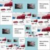 Auto Stickers 2 Stuks Auto Accessoires Embleem Badge Stickers Forbm-W M-Power ///M-Power Blauw Rood Metalen Logo Sticker badges Drop Levering 2 Dhkib