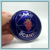 Odznaki samochodowe Wysokiej jakości NOWOŚĆ 68 mm Saab Scania 9-5 95 98-02 BonneT Abs 3pins Emblem Odznaka Blue Logo MARDE CZĘŚĆ 4911541 DOSTAWA 2 DHE3P