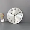 Horloges murales moderne minimaliste métal salon horloge argent personnalité nordique créatif muet poinçon gratuit mode numérique
